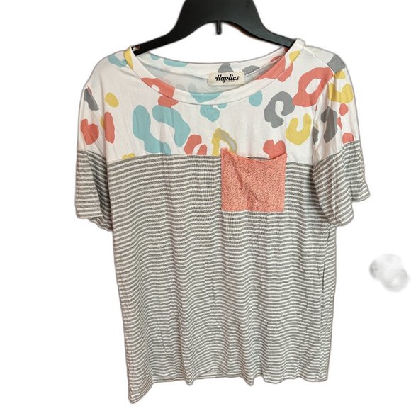 Haptics Multicolored/Multipatterned Pullover‎ Top Pocket - Picture 1 of 1